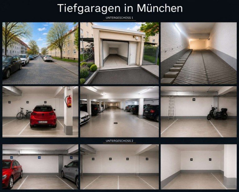 Tiefgaragen M�nchen Parken Garagenportfolio in M�nchen, davon 11 Garagen in der Eschenbachstra�e in M�nchen!