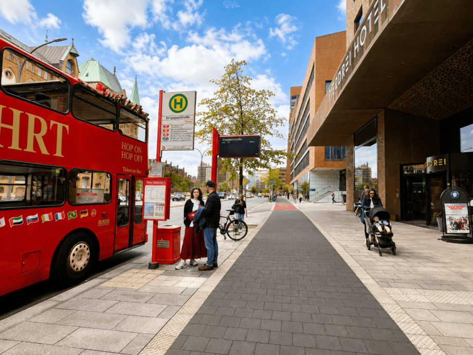 Ansicht Stra�e Einzelhandel Hamburg