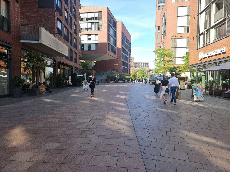 Au�enansicht Boulevard Einzelhandel Hamburg