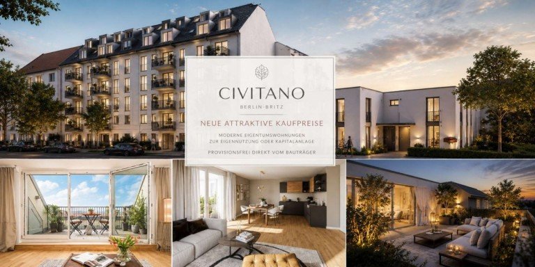 CIVITANO Neubauvorhaben in Berlin - Britz Berlin Etagenwohnung civitano - Neues Wohnen in Berlin Britz / Neuk�lln