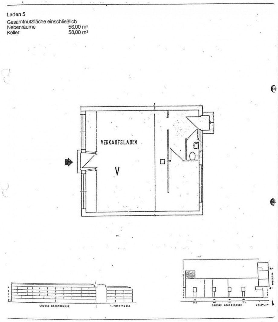 Grundriss Einzelhandel Hamburg